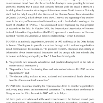 10ème Conférence Internationale IAHAIO Glasgow 2004